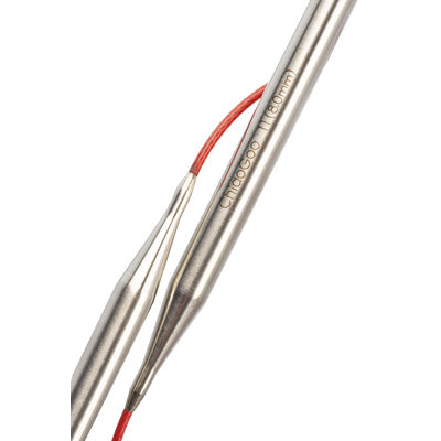 ChiaoGoo KNIT RED™ Stainless Steel Circular Knitting Needles 12"