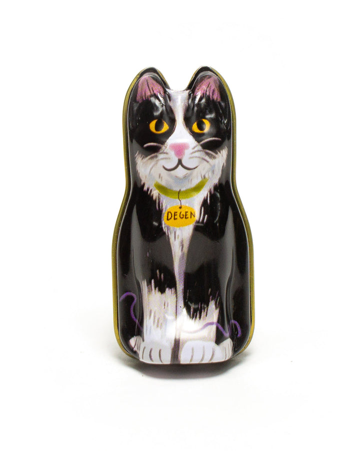 Black Cat Tin with Barber Cord