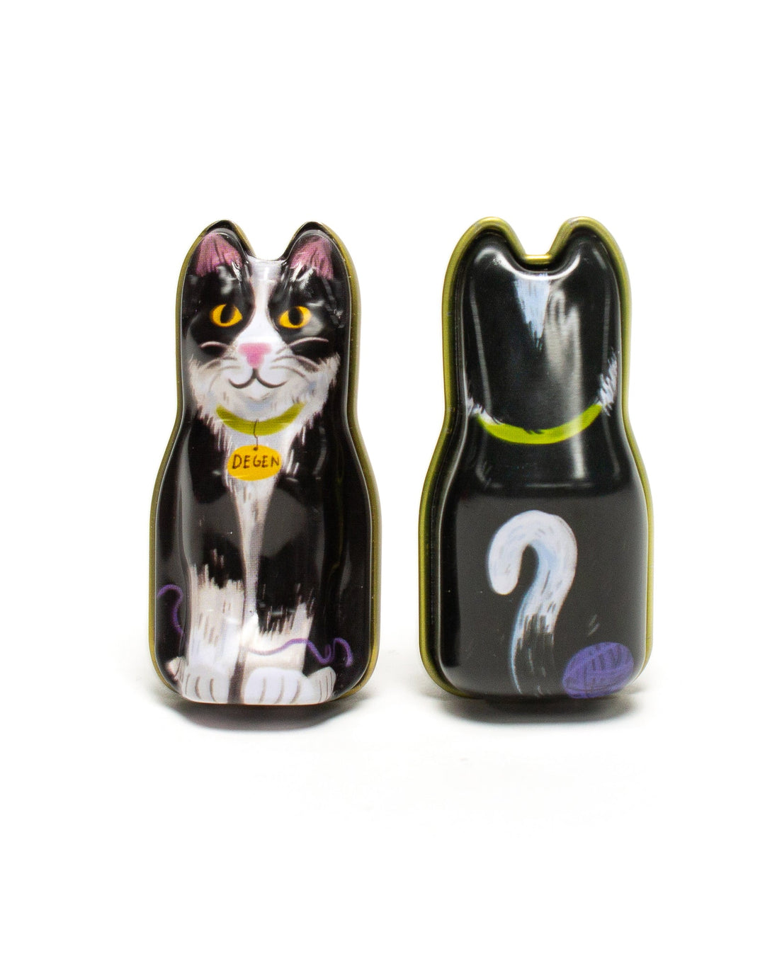 Black Cat Tin with Barber Cord