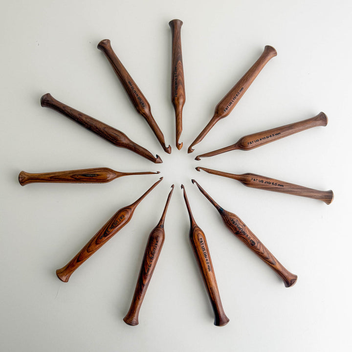 Rosewood Crochet Hooks