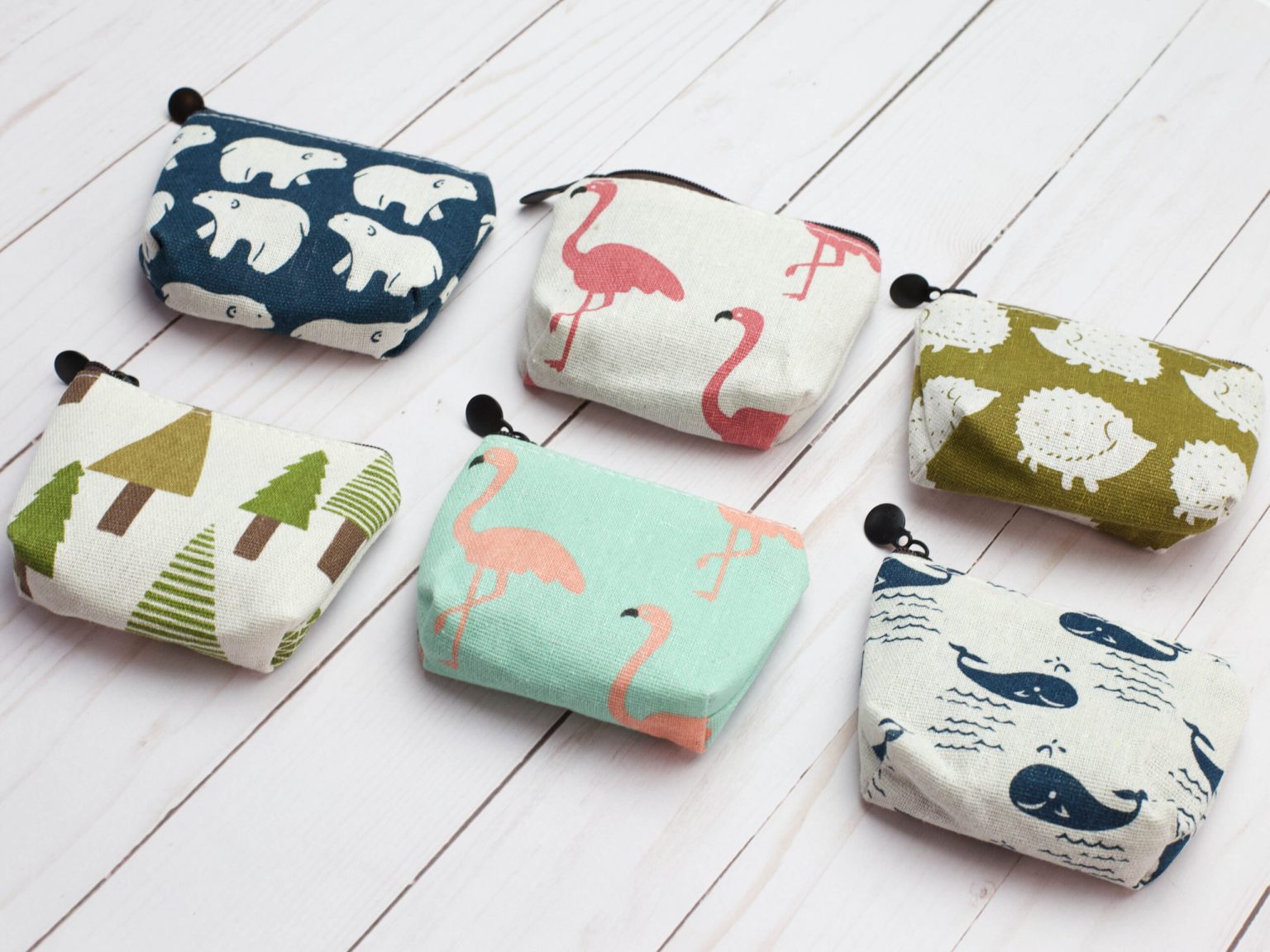 Fox & Pine Stitches Fabric Pouches