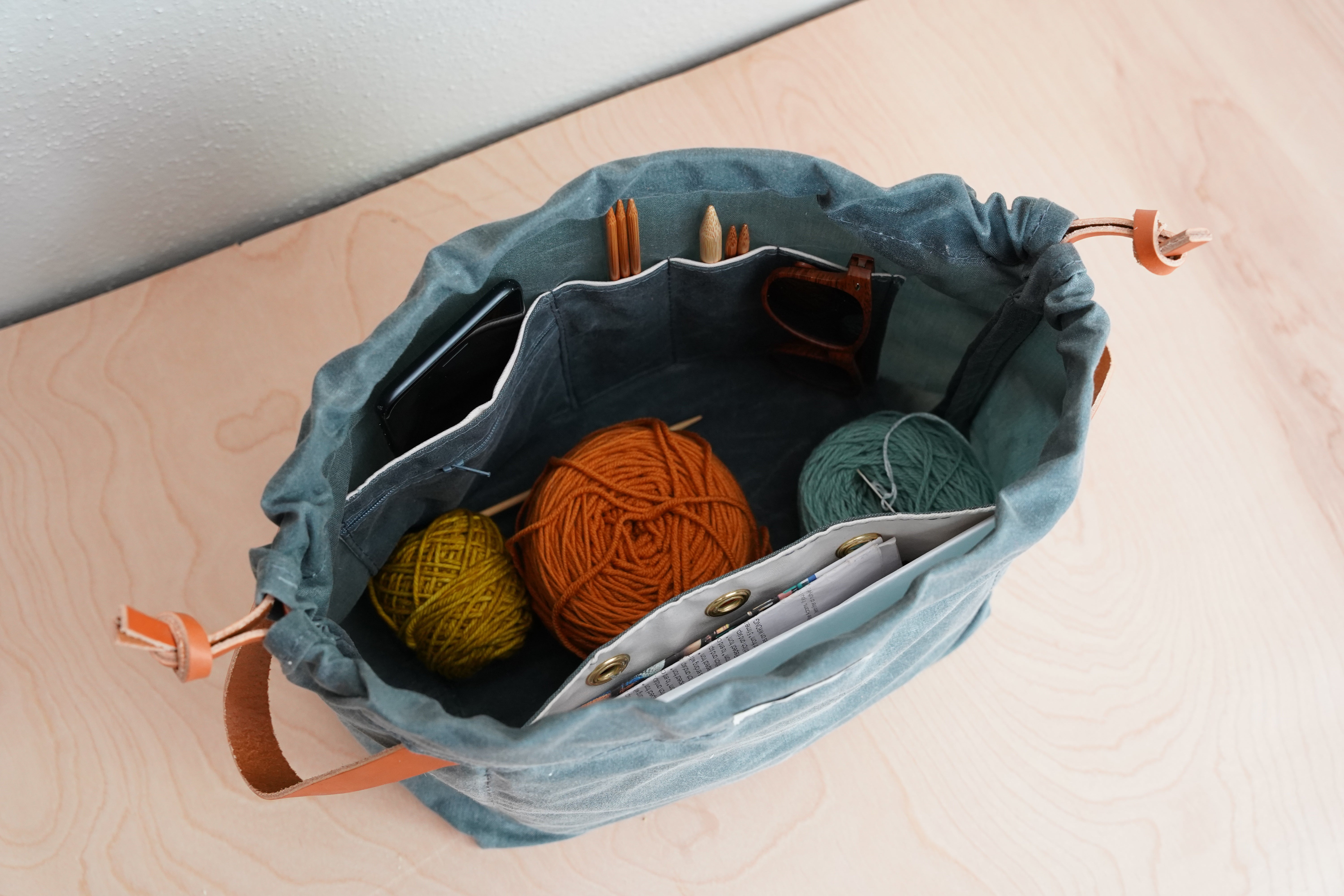 Magner Co. Knitty Gritty Project Bag - Biggie Size