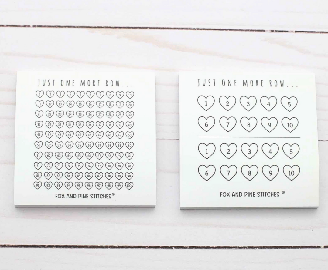 Row Counter Sticky Notes