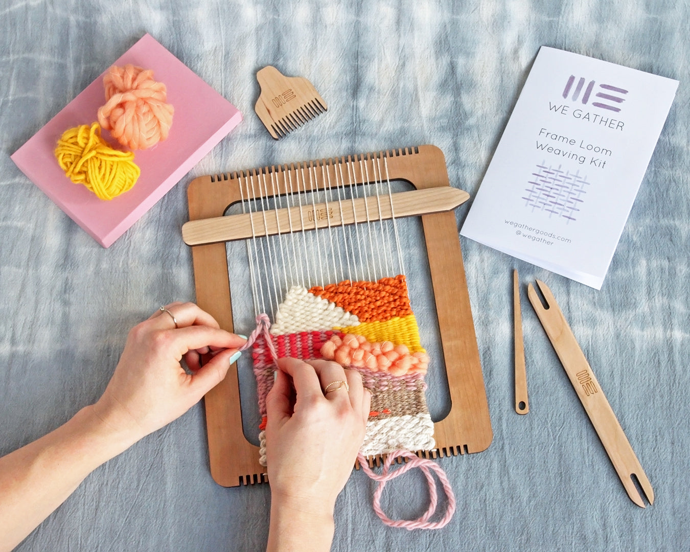We Gather Frame Loom Weaving Kit - SALE
