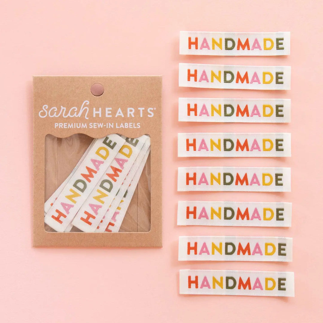Sarah Hearts Woven Labels
