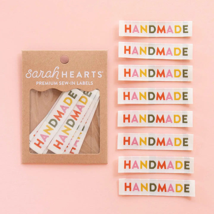 Sarah Hearts Woven Labels