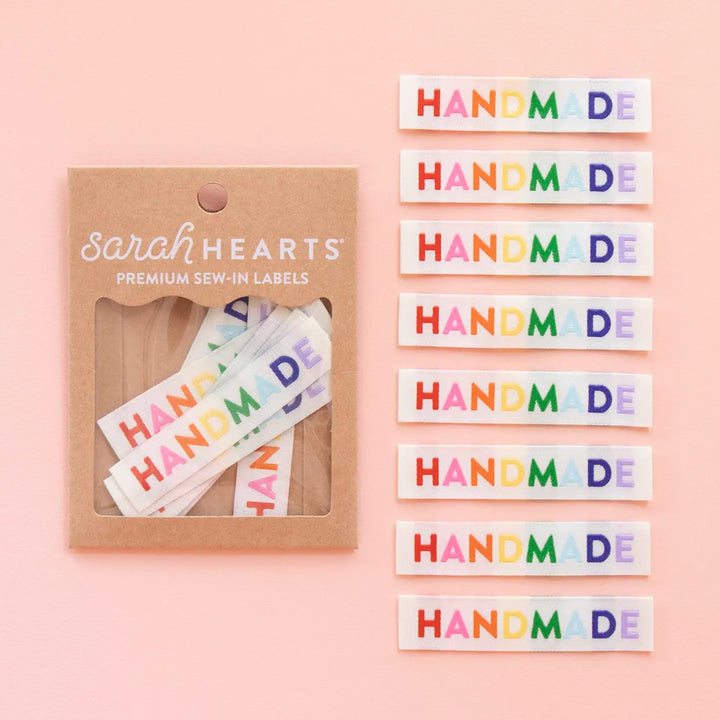 Sarah Hearts Woven Labels