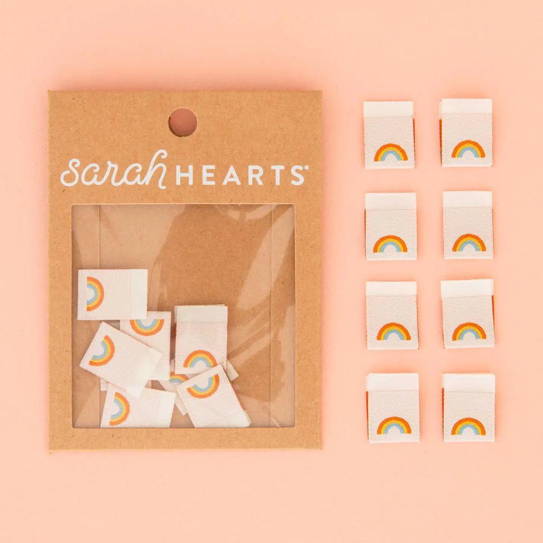 Sarah Hearts Woven Labels