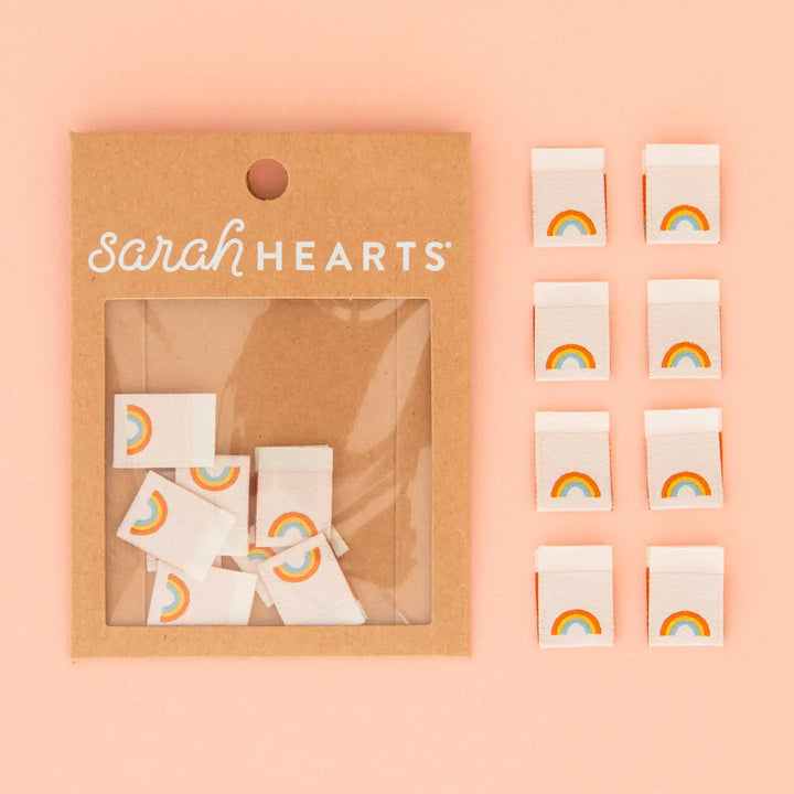 Sarah Hearts Woven Labels